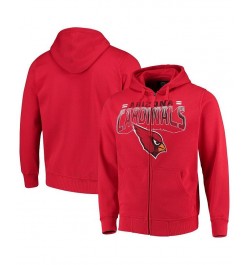 Men's Cardinal Arizona Cardinals Perfect Season Full-Zip Hoodie $42.39 Sweatshirt