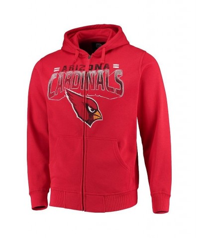 Men's Cardinal Arizona Cardinals Perfect Season Full-Zip Hoodie $42.39 Sweatshirt