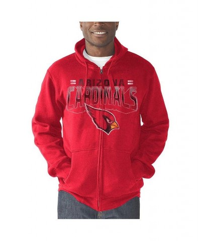 Men's Cardinal Arizona Cardinals Perfect Season Full-Zip Hoodie $42.39 Sweatshirt