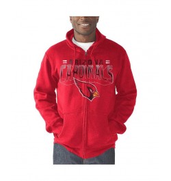 Men's Cardinal Arizona Cardinals Perfect Season Full-Zip Hoodie $42.39 Sweatshirt