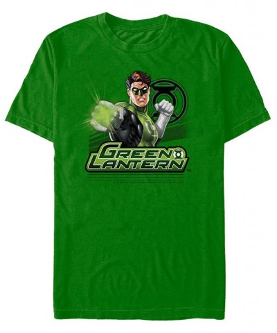 Dc Men's Green Lantern Punching Pose Short Sleeve T-Shirt $16.45 T-Shirts