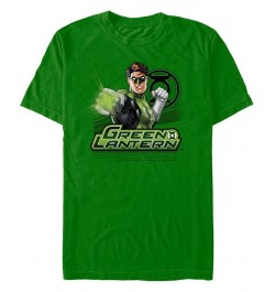 Dc Men's Green Lantern Punching Pose Short Sleeve T-Shirt $16.45 T-Shirts