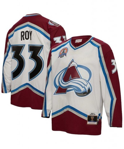 Men's Patrick Roy White Colorado Avalanche 2000 Blue Line Player Jersey $86.10 Jersey