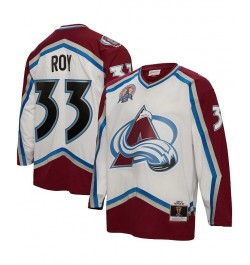 Men's Patrick Roy White Colorado Avalanche 2000 Blue Line Player Jersey $86.10 Jersey