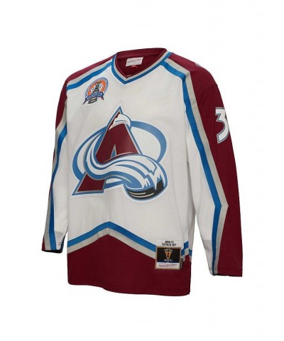 Men's Patrick Roy White Colorado Avalanche 2000 Blue Line Player Jersey $86.10 Jersey