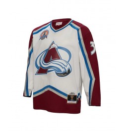 Men's Patrick Roy White Colorado Avalanche 2000 Blue Line Player Jersey $86.10 Jersey