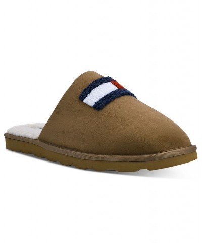 Men's William II Slip-On Scuff Slippers Brown $25.37 Shoes