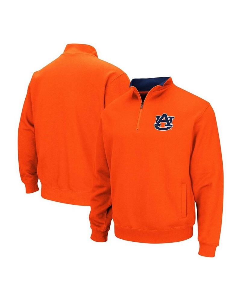 Men's Orange Auburn Tigers Tortugas Logo Quarter-Zip Pullover Jacket $28.20 Sweatshirt