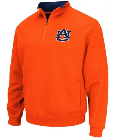 Men's Orange Auburn Tigers Tortugas Logo Quarter-Zip Pullover Jacket $28.20 Sweatshirt