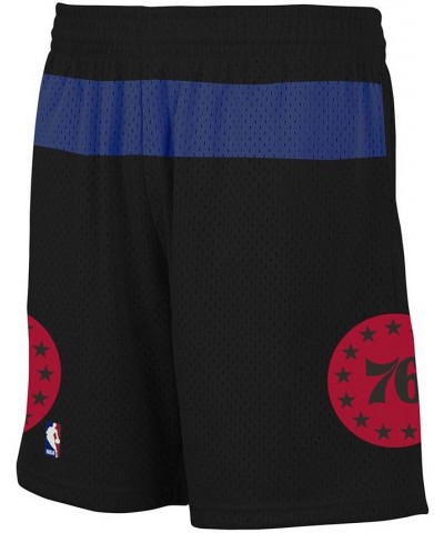 Men's Black, Royal Philadelphia 76Ers Hardwood Classic Reload Swingman Shorts $45.00 Shorts