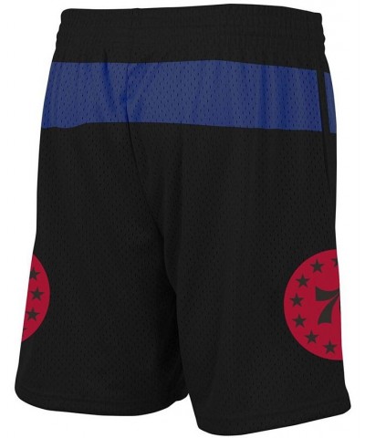 Men's Black, Royal Philadelphia 76Ers Hardwood Classic Reload Swingman Shorts $45.00 Shorts