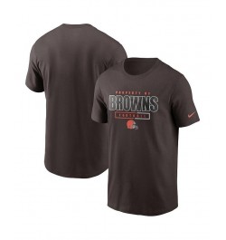 Men's Brown Cleveland Browns Team Property Of Essential T-shirt $18.00 T-Shirts