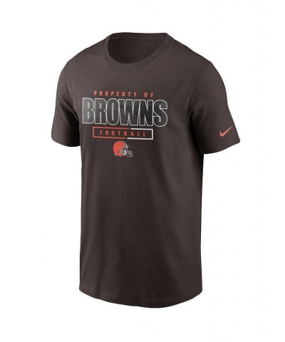 Men's Brown Cleveland Browns Team Property Of Essential T-shirt $18.00 T-Shirts