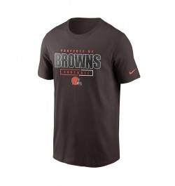 Men's Brown Cleveland Browns Team Property Of Essential T-shirt $18.00 T-Shirts