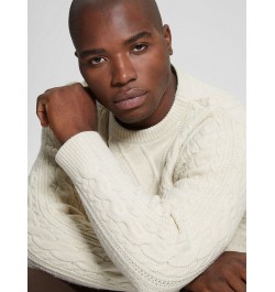 Men's Cable-Knit Long Sleeves Sweater Tan/Beige $54.00 Sweaters