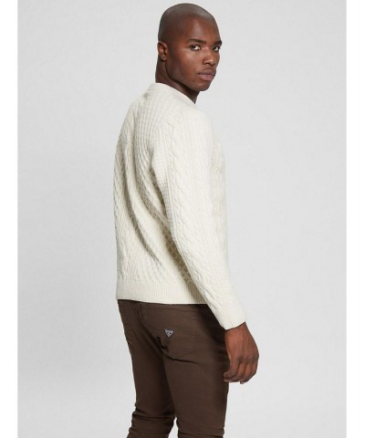 Men's Cable-Knit Long Sleeves Sweater Tan/Beige $54.00 Sweaters