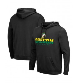 Men's Black Oregon Ducks Lantern Pullover Hoodie $33.79 Sweatshirt