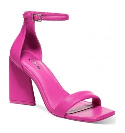 Women's Appel Two-Piece Flared-Heel Dress Sandals Pink $28.95 Shoes