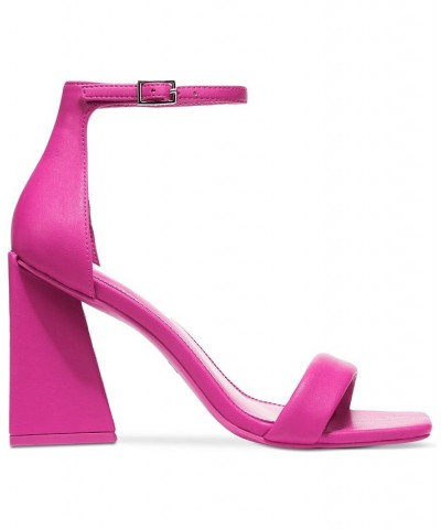 Women's Appel Two-Piece Flared-Heel Dress Sandals Pink $28.95 Shoes