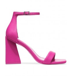 Women's Appel Two-Piece Flared-Heel Dress Sandals Pink $28.95 Shoes