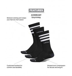 Men's 3-Pk. Crew Socks Black $13.68 Socks