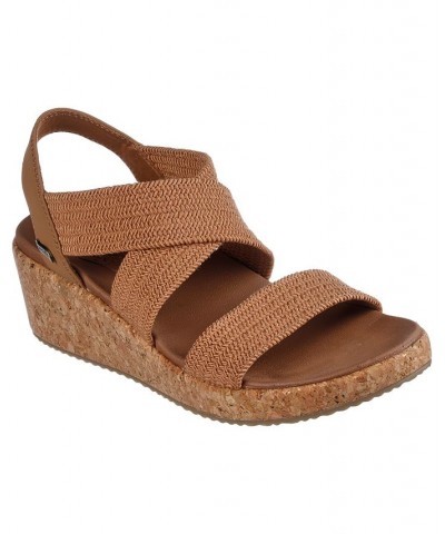 Women’s Arch Fit Beverlee - Love Stays Wedge Sandals Tan/Beige $29.25 Shoes