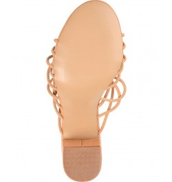 Women's Kennadi Beaded Sandals Tan/Beige $42.75 Shoes