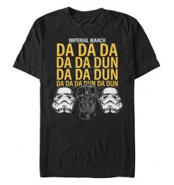 Star Wars Men's Classic Empire Helmets Imperial March Short Sleeve T-Shirt Black $14.35 T-Shirts