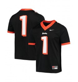 Men's 1 Black Oregon State Beavers Fiesta Bowl Anniversary Football Jersey $46.00 Jersey