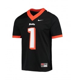 Men's 1 Black Oregon State Beavers Fiesta Bowl Anniversary Football Jersey $46.00 Jersey