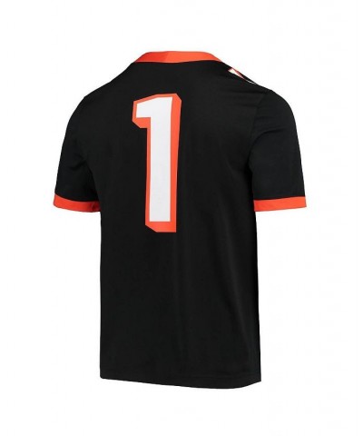 Men's 1 Black Oregon State Beavers Fiesta Bowl Anniversary Football Jersey $46.00 Jersey