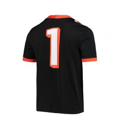 Men's 1 Black Oregon State Beavers Fiesta Bowl Anniversary Football Jersey $46.00 Jersey