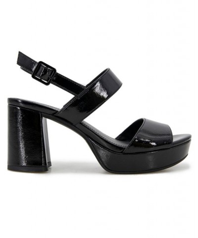 Women's Reebeka Platform Sandals Black $46.53 Shoes