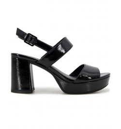 Women's Reebeka Platform Sandals Black $46.53 Shoes