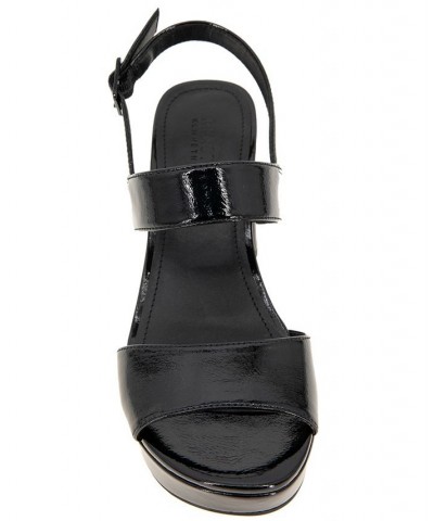 Women's Reebeka Platform Sandals Black $46.53 Shoes