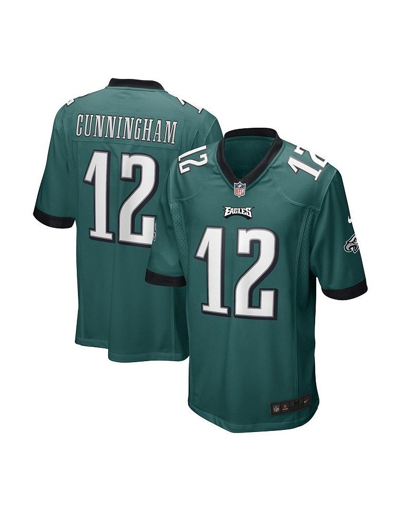 Men's Randall Cunningham Midnight Green Philadelphia Eagles Game Retired Player Jersey $60.20 Jersey