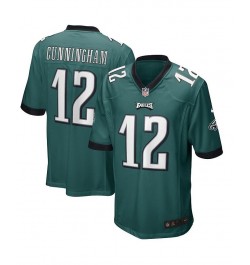 Men's Randall Cunningham Midnight Green Philadelphia Eagles Game Retired Player Jersey $60.20 Jersey