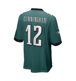 Men's Randall Cunningham Midnight Green Philadelphia Eagles Game Retired Player Jersey $60.20 Jersey