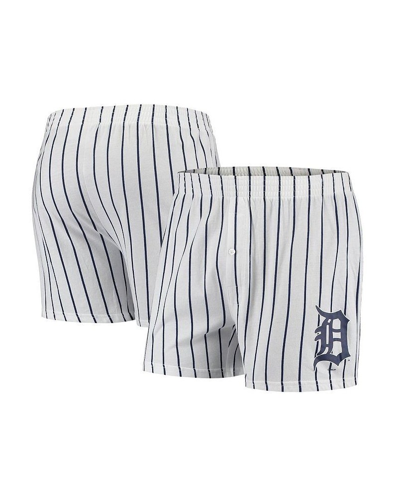 Men's White Detroit Tigers Vigor Boxer Shorts $20.00 Shorts