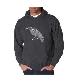 Men's Word Art Hooded Sweatshirt - The Raven Gray $27.00 Sweatshirt