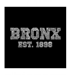 Mens Word Art T-Shirt - Popular Bronx, NY Neighborhoods Gray $16.10 T-Shirts