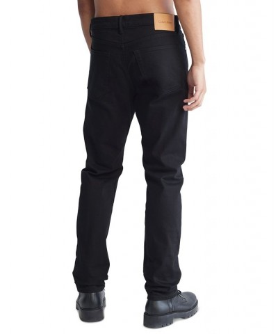 Men's Slim Straight-Fit Stretch Jeans Black $32.20 Jeans