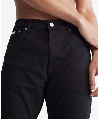 Men's Slim Straight-Fit Stretch Jeans Black $32.20 Jeans