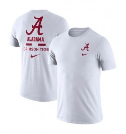 Men's White Alabama Crimson Tide DNA Logo Performance T-shirt $18.40 T-Shirts