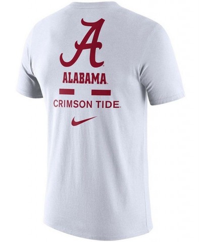 Men's White Alabama Crimson Tide DNA Logo Performance T-shirt $18.40 T-Shirts