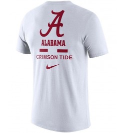 Men's White Alabama Crimson Tide DNA Logo Performance T-shirt $18.40 T-Shirts