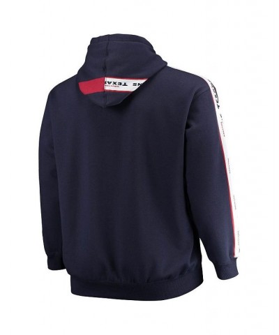 Men's Branded Navy Houston Texans Big and Tall Full-Zip Hoodie $32.80 Sweatshirt