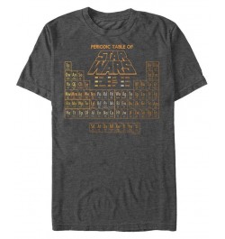 Men's Star Wars Golden Rule Periodic Table of Characters Short Sleeve T-shirt Gray $16.80 T-Shirts