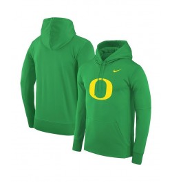 Men's Green Oregon Ducks Performance Pullover Hoodie $45.00 Sweatshirt