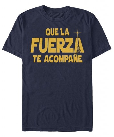 Men's Fuerza to Acompane Short Sleeve Crew T-shirt Blue $19.59 T-Shirts